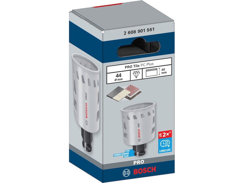 Žaga za izrezovanje lukenj Bosch PRO Tile PC Plus, 44mm, 2608901561